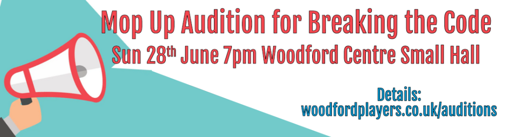 Breaking the Code Mop Up Auditions