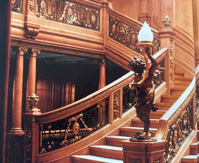 Grand staircase from RMS Olympic the Titanic's sister ship